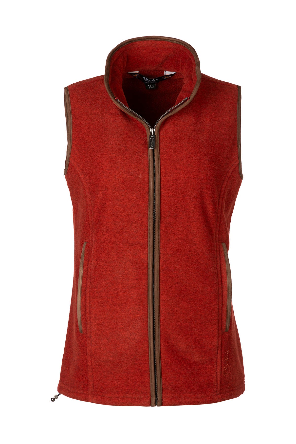 Burnt Orange - Ladies Fleece Waistcoat - Huggate