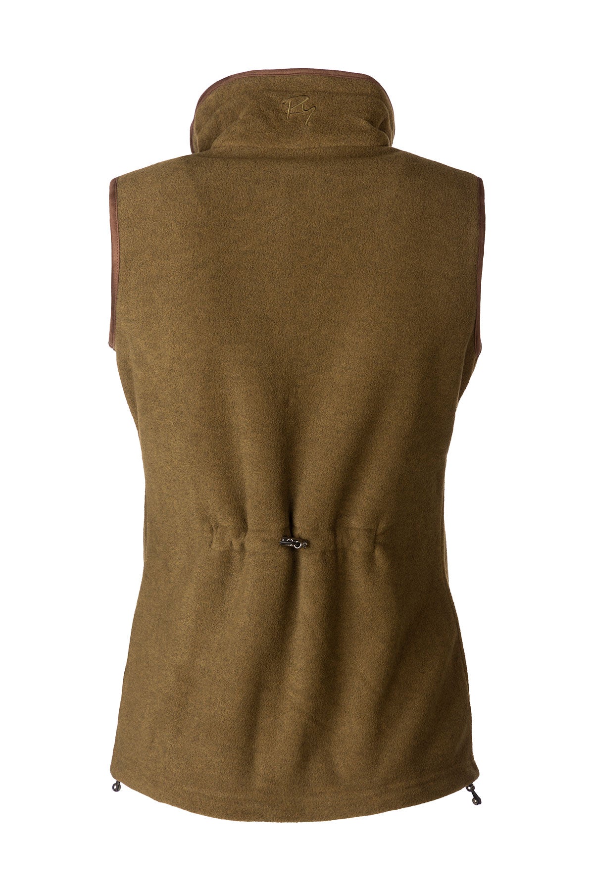 Military Green - Ladies Fleece Waistcoat - Huggate