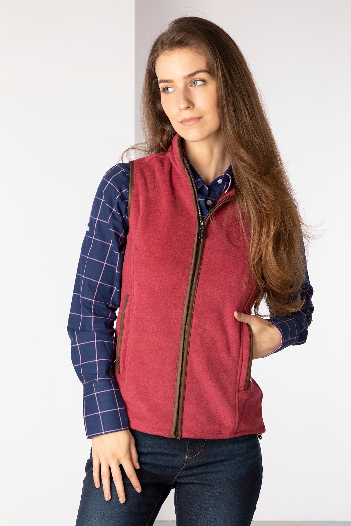 Strawberry - Ladies Huggate Fleece Waistcoat