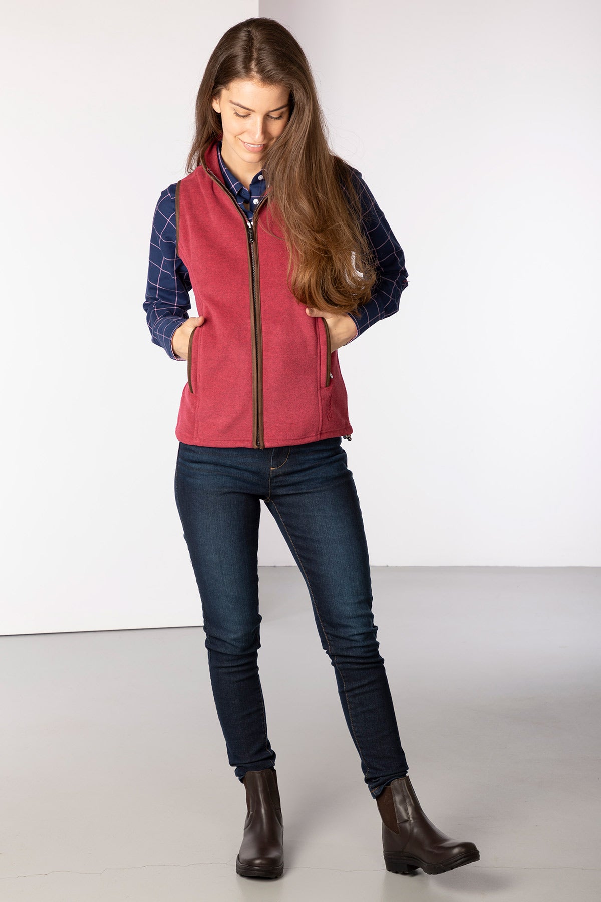Strawberry - Ladies Huggate Fleece Waistcoat