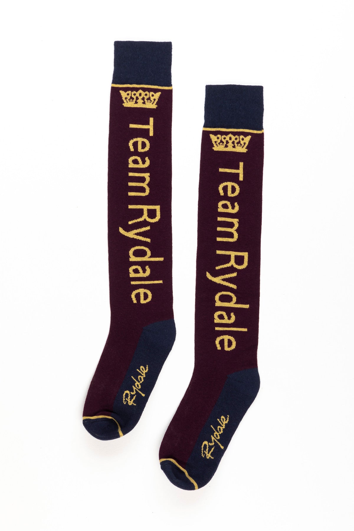 Berry - Ladies Team Rydale Knee Length Riding Socks