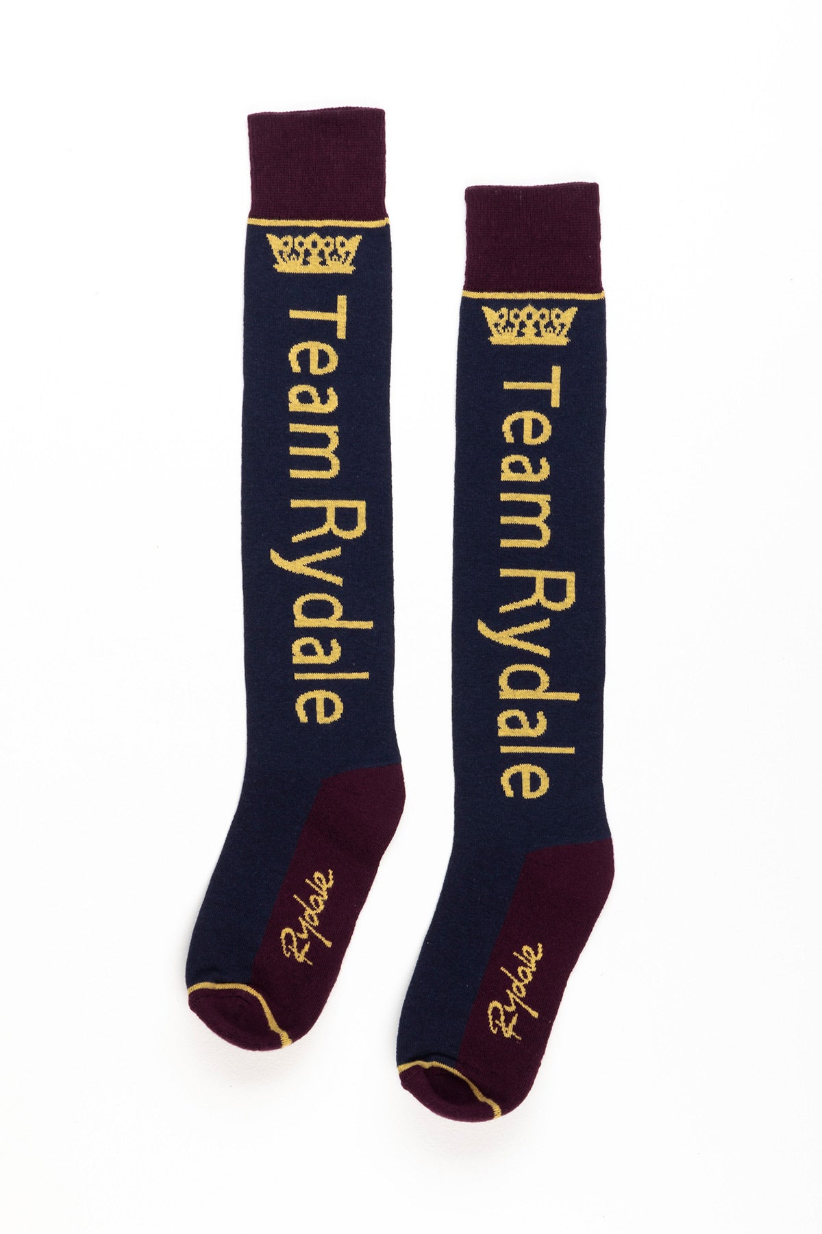 Navy - Ladies Team Rydale Knee Length Riding Socks