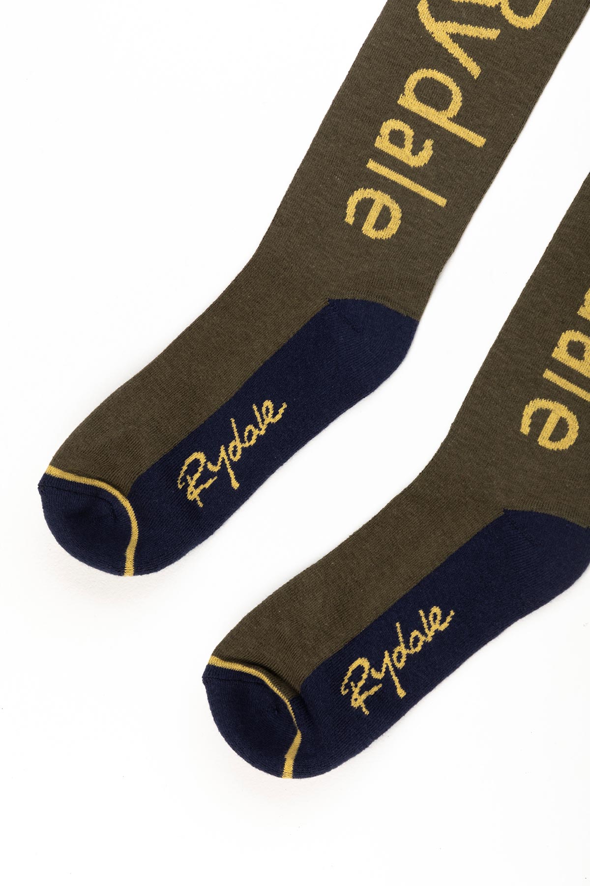 Olive - Ladies Team Rydale Knee Length Riding Socks