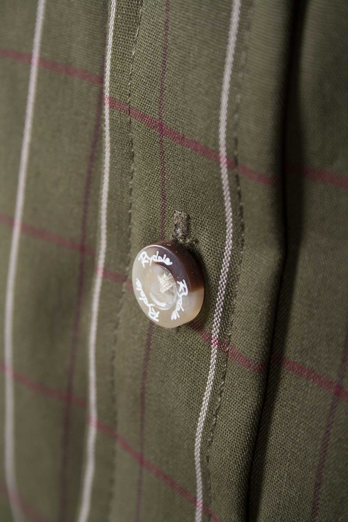 Grassington Olive - Polycotton Short Sleeved Shirt