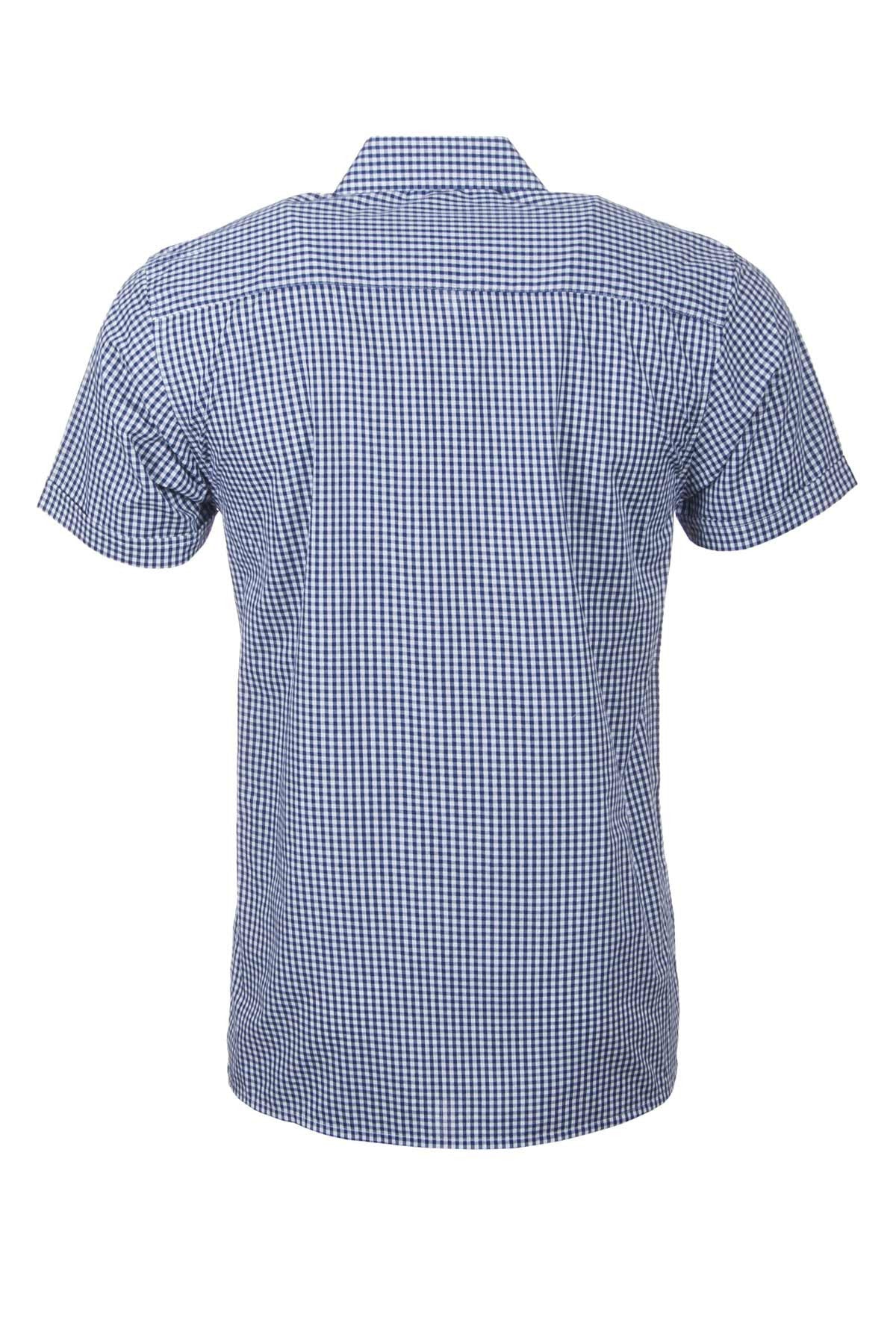Millington Blue - Short Sleeved Country Check Shirts