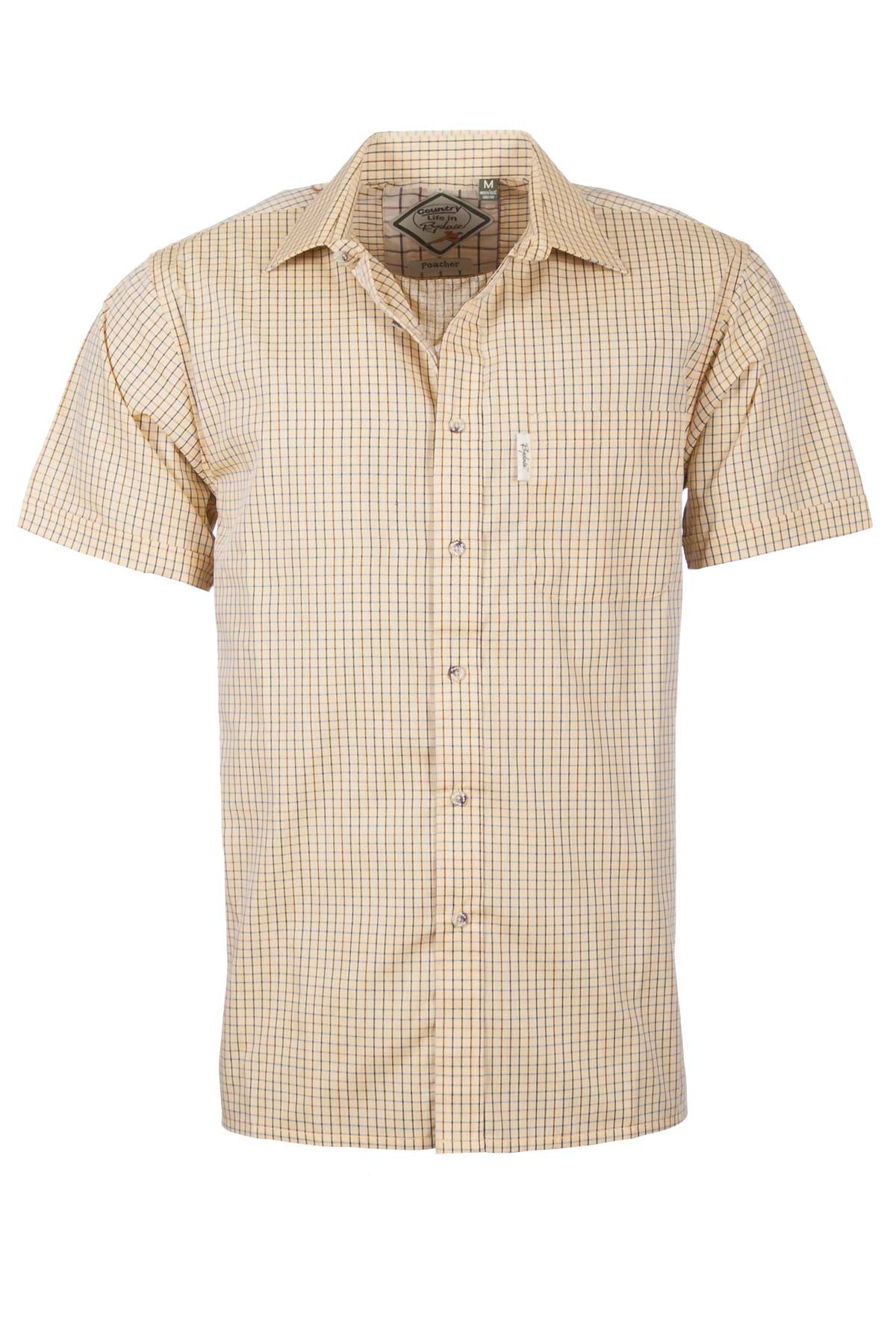 Poacher Gold - Mens Easy Care Short Sleeved Shirt