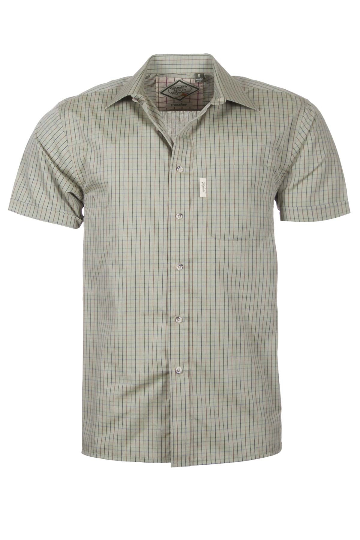 Poacher Olive - Mens Easy Care Short Sleeved Shirt