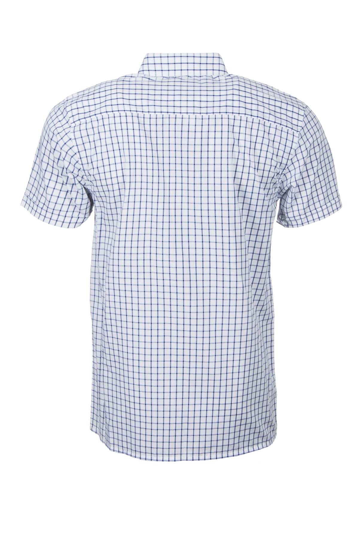 Richmond Navy/white - Short Sleeved Country Check Shirts