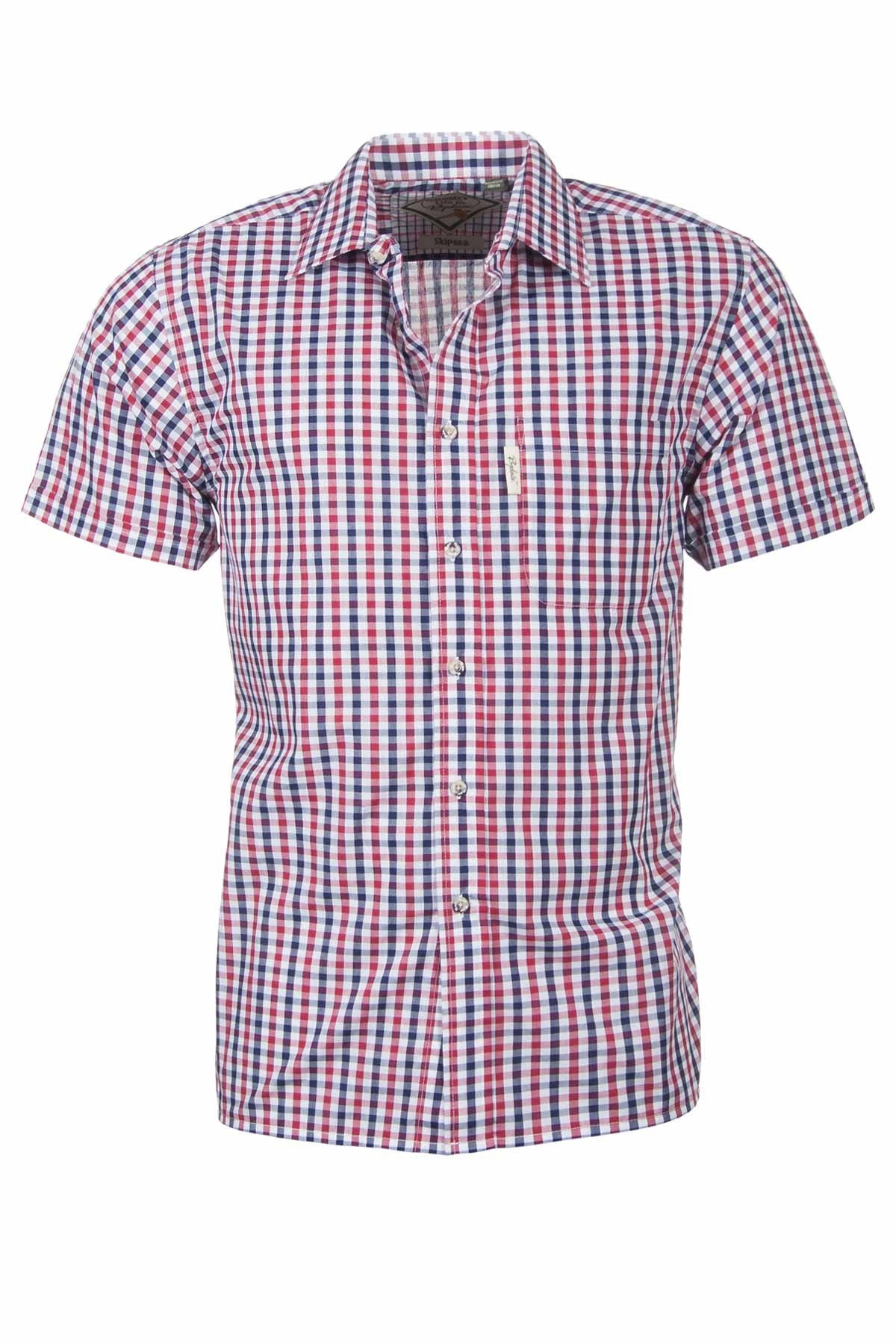 Skipsea Red - Mens Easy Care Short Sleeved Shirt