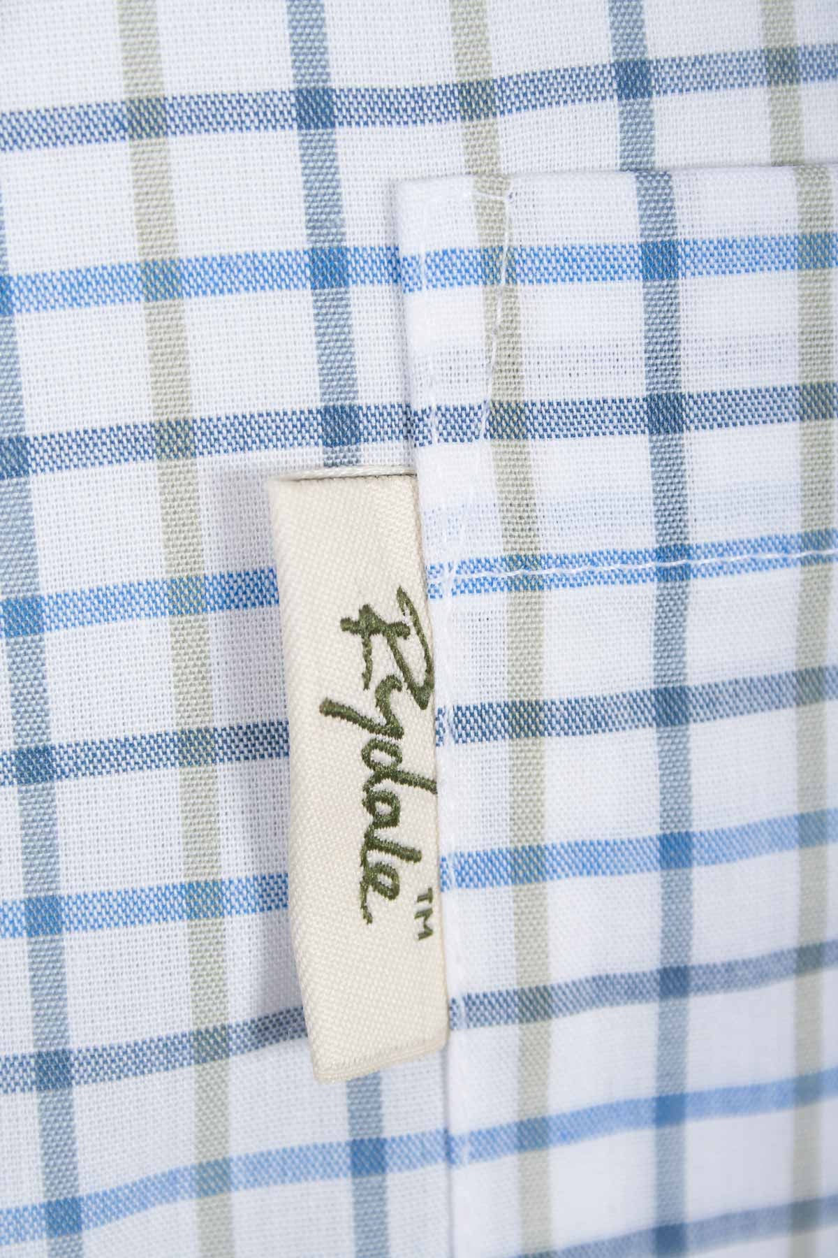 Tattersall Blue - Mens Rydale Short Sleeved Shirt
