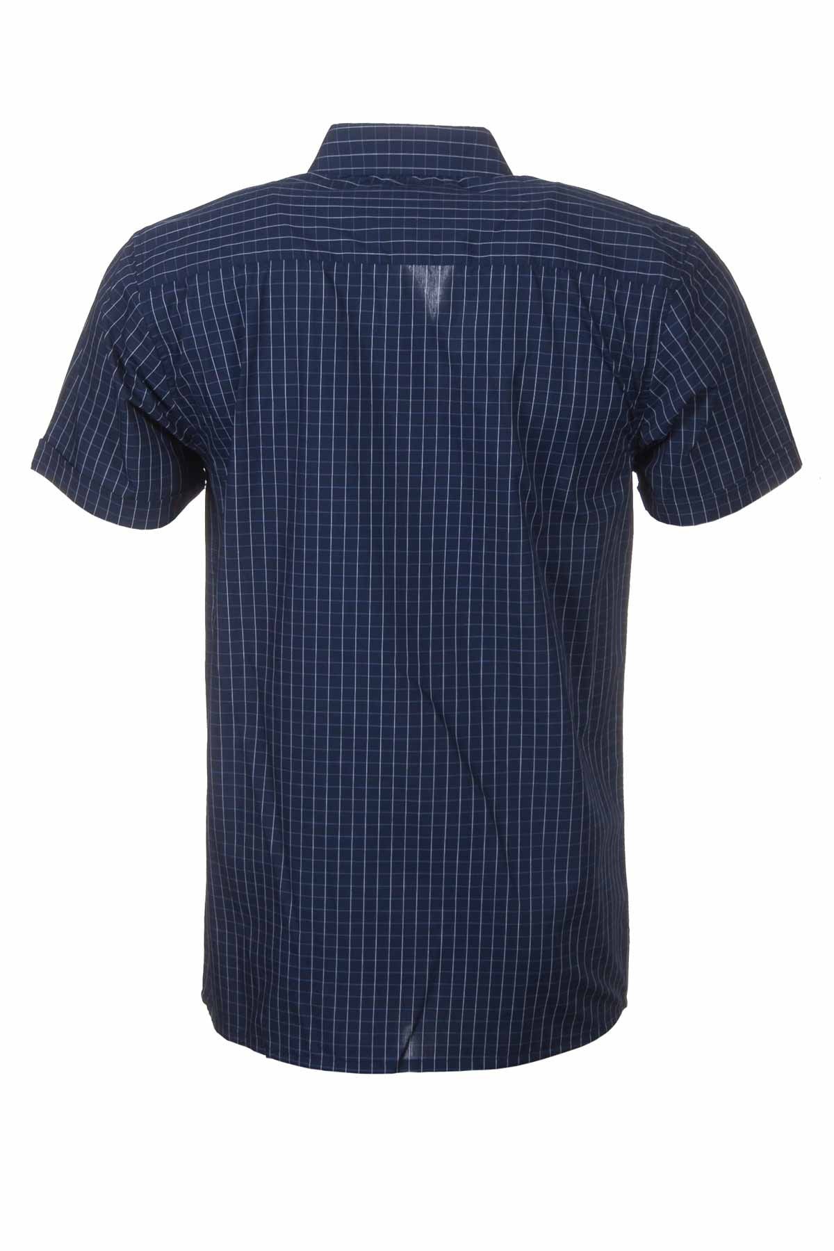 Whitby Navy - Short Sleeved Country Check Shirts
