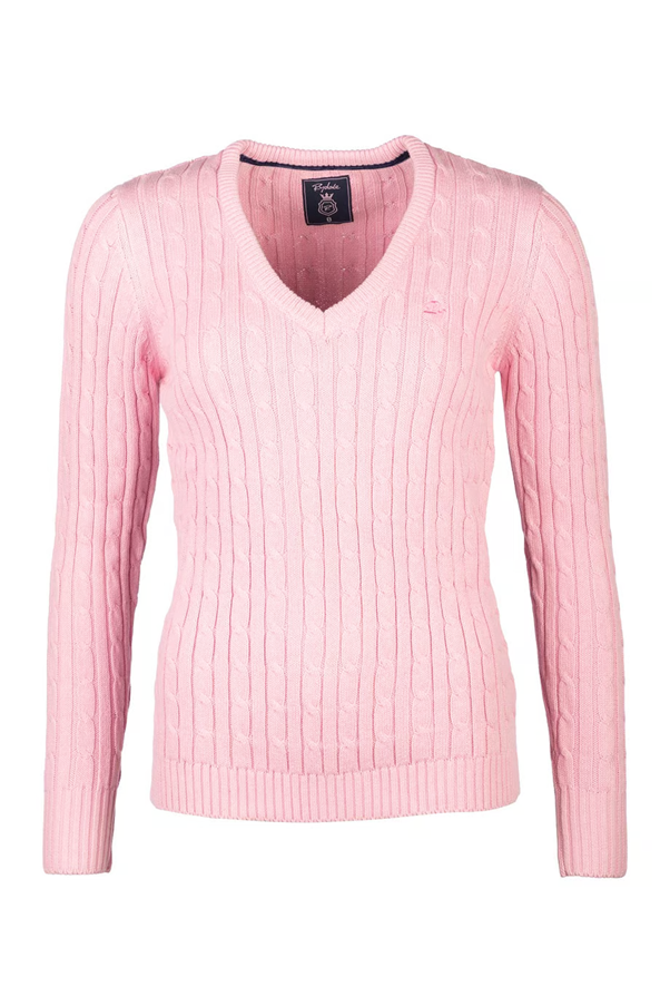 Emma V Neck Cable Knit Jumper