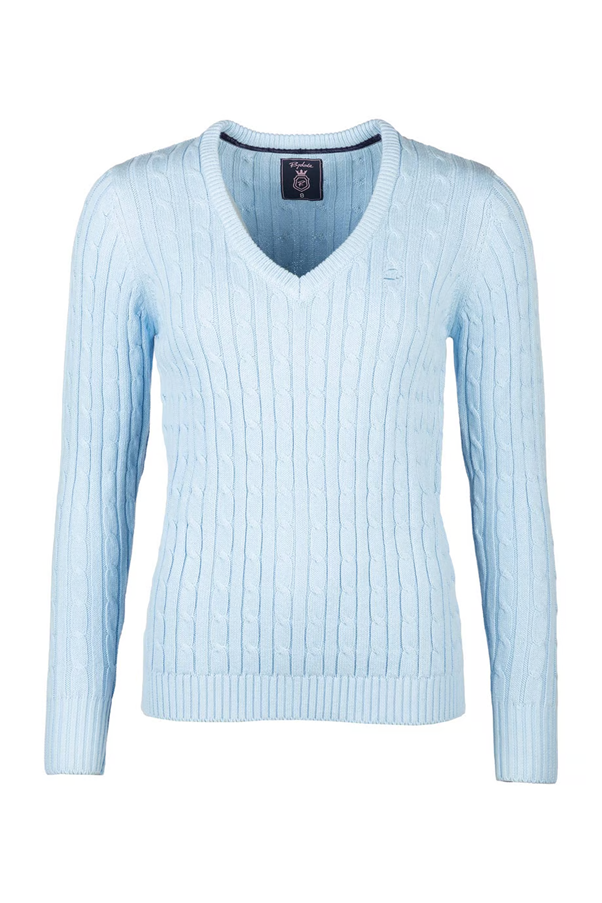 Emma V Neck Cable Knit Jumper
