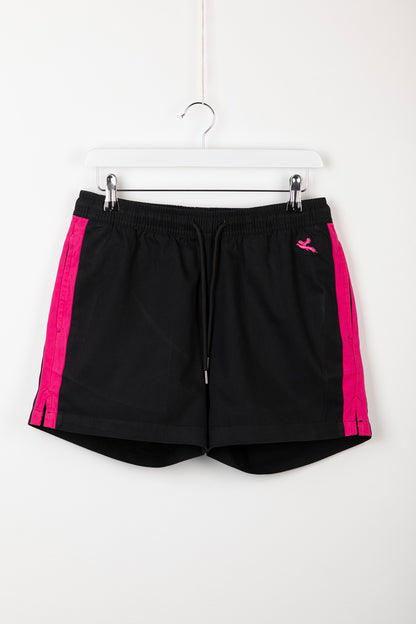 Black/Bonbon - Ladies Cotton Shorts - Kirby