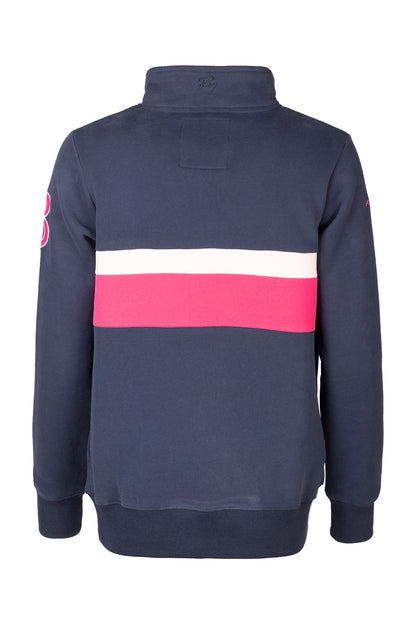 Navy/Bonbon - Ladies Stripe Sweatshirt - Bramham