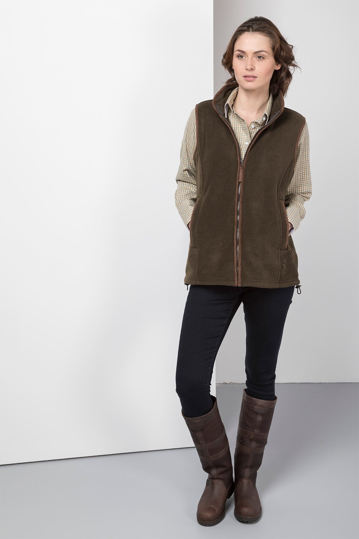 Olive - Ladies Huggate Fleece Waistcoat
