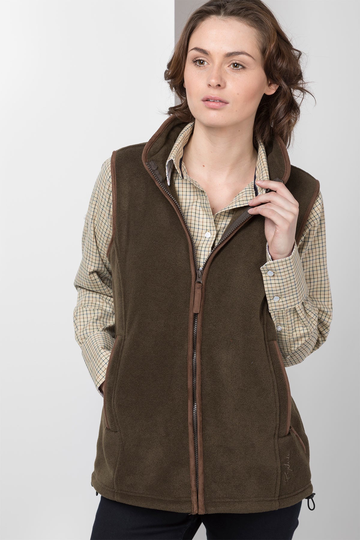 Olive - Ladies Huggate Fleece Waistcoat