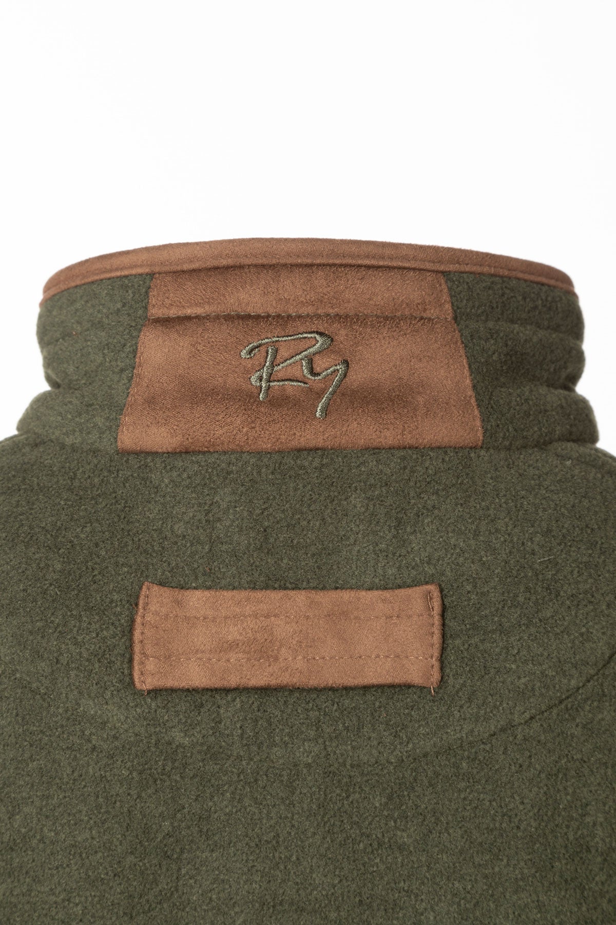 Khaki - Kid's Fleece Gilet - Huggate