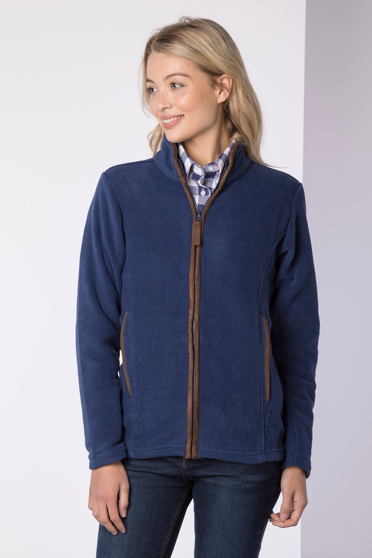 Dark Denim - Ladies Huggate Fleece Jacket