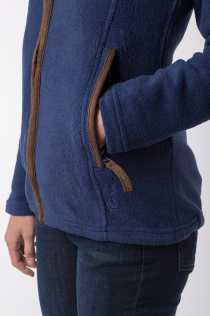 Dark Denim - Ladies Huggate Fleece Jacket