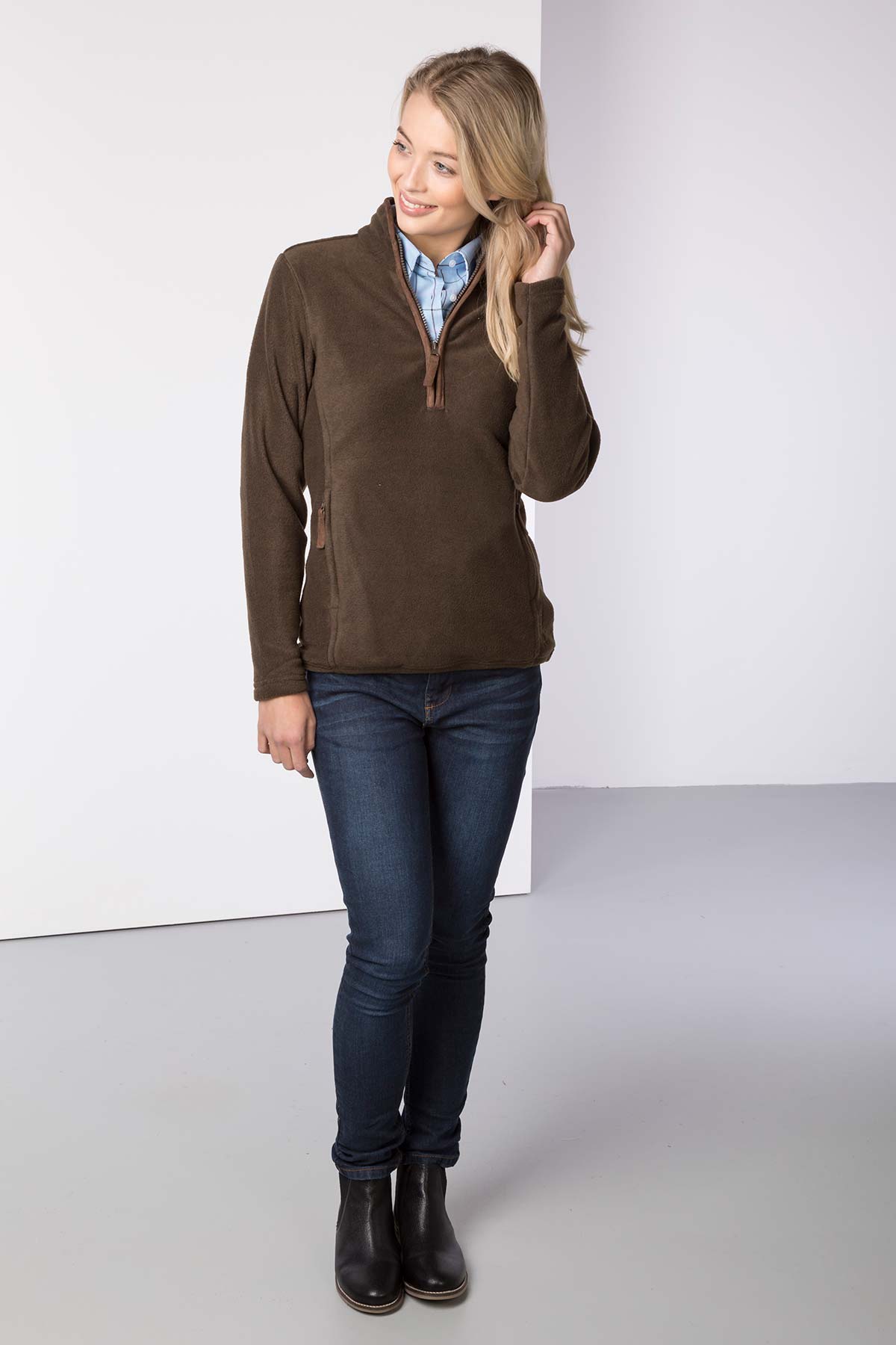 Bark - Ladies Huggate Overhead Fleece