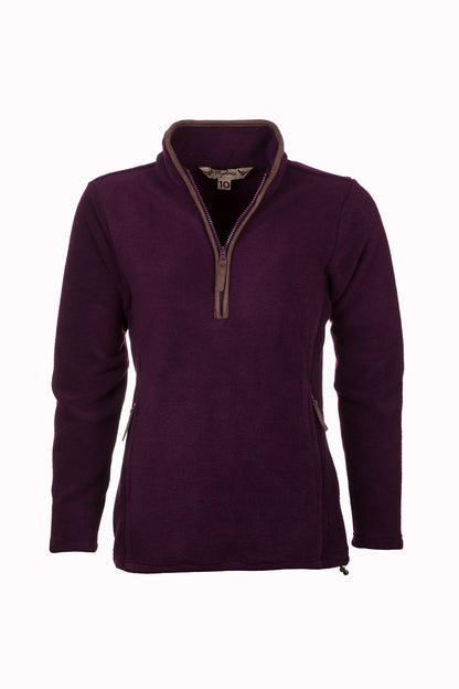 Berry - Ladies Huggate Overhead Fleece
