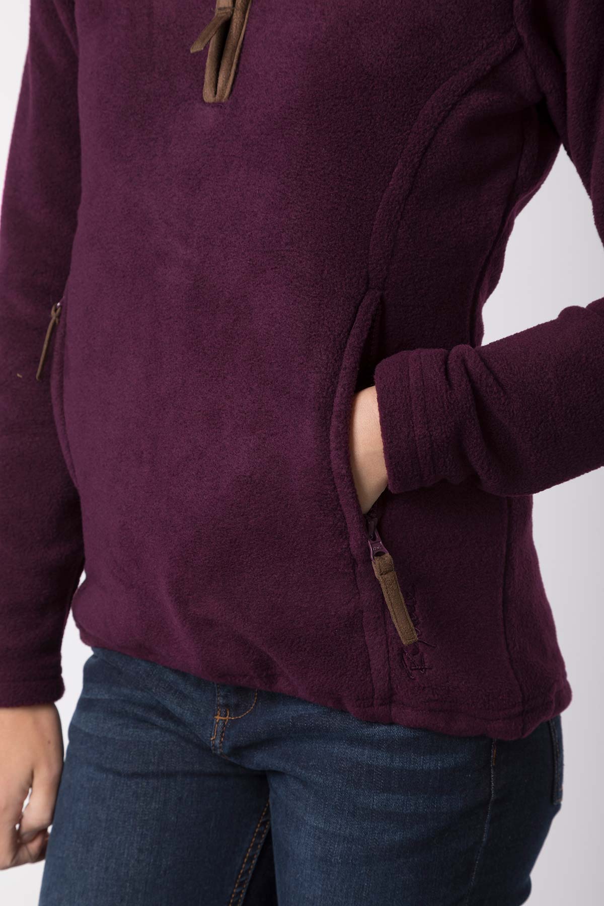 Berry - Ladies Huggate Overhead Fleece