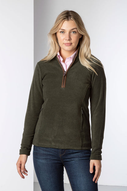 Khaki - Ladies Huggate Overhead Fleece