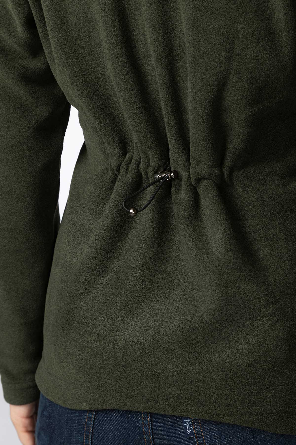 Marl Khaki - Ladies Huggate Overhead Fleece