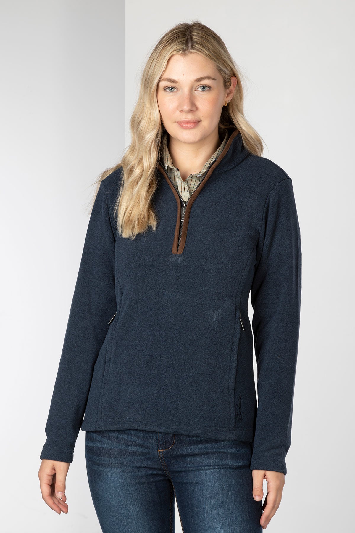 Marl Navy - Ladies Huggate Overhead Fleece