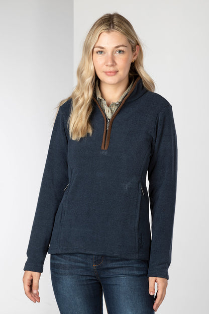 Marl Navy - Ladies Huggate Overhead Fleece