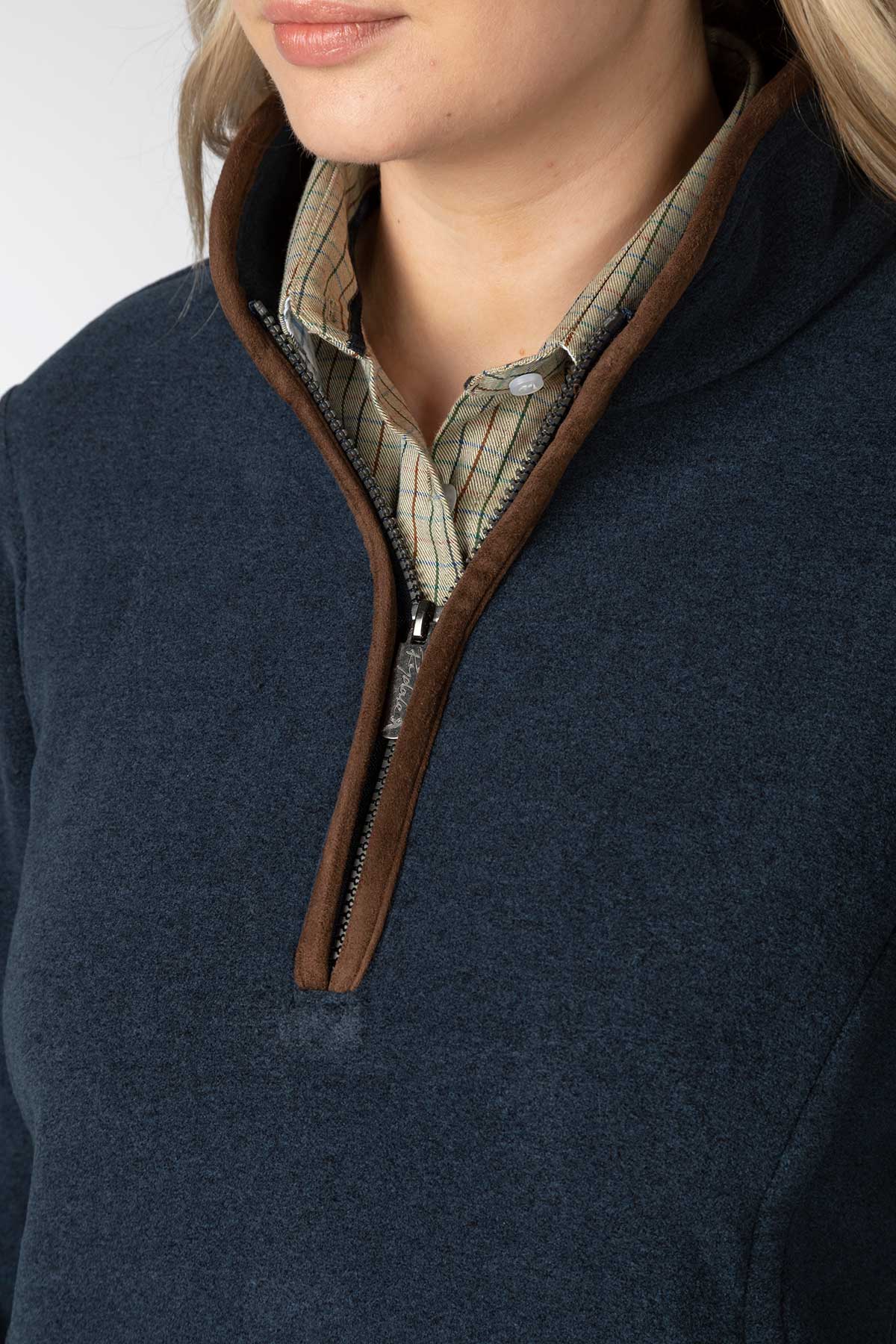 Marl Navy - Ladies Huggate Overhead Fleece