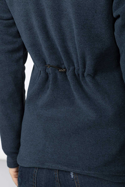 Marl Navy - Ladies Huggate Overhead Fleece