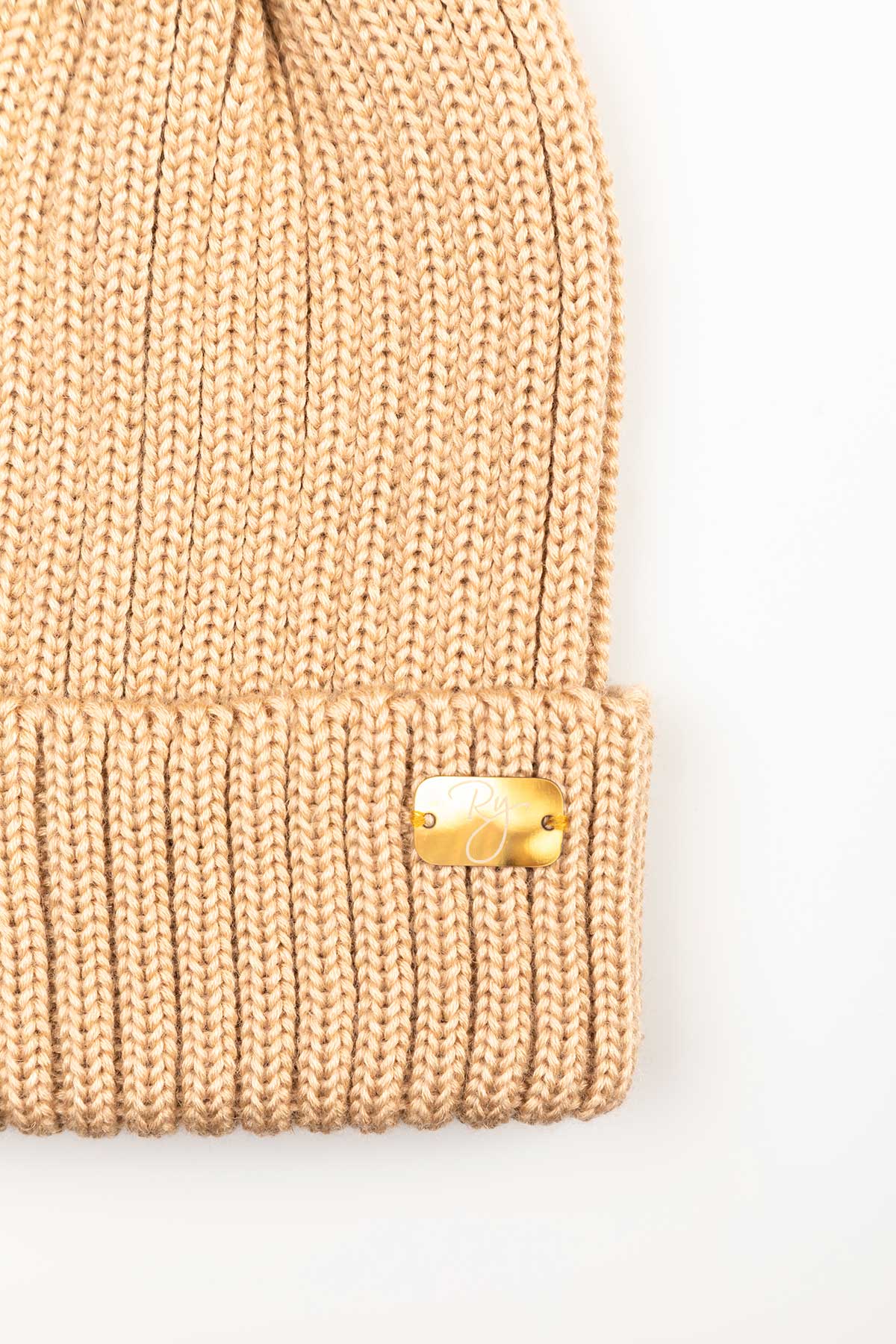 Camel - Ladies Pom Pom Hat - Bella