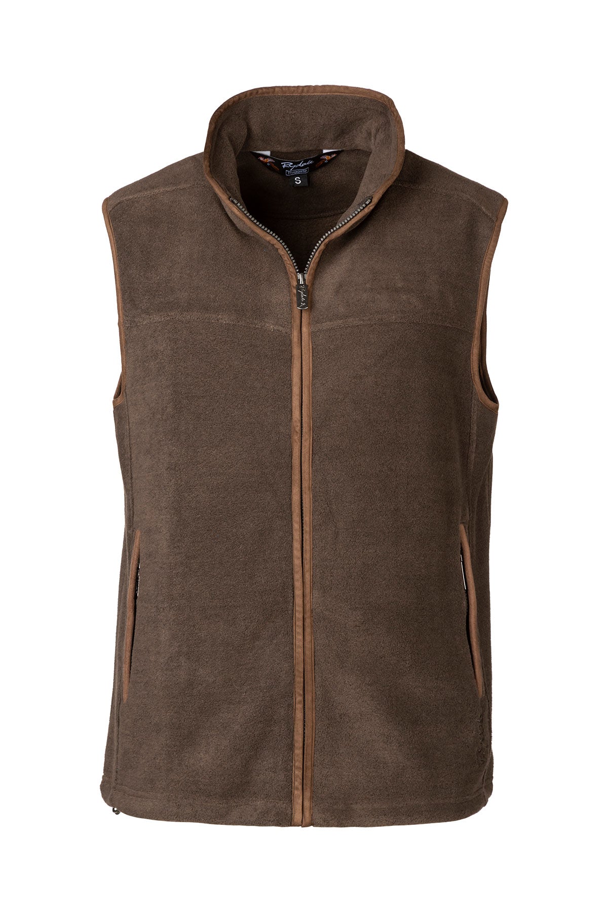 Dark Brown - Men's Fleece Waistcoat - Huggate