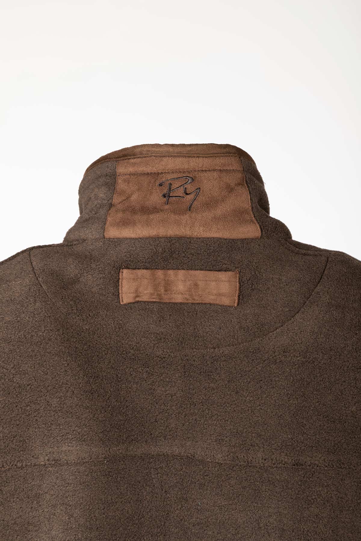 Dark Brown - Men's Fleece Waistcoat - Huggate