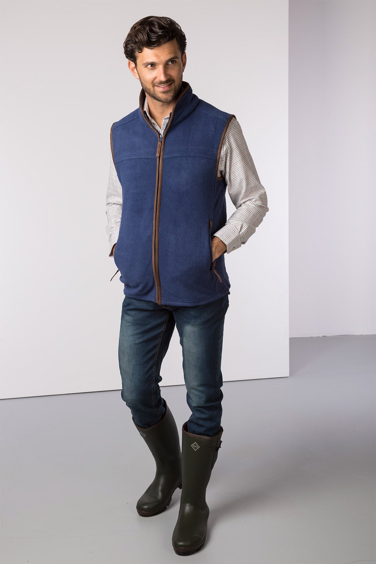 Dark Denim - Mens Huggate Waistcoat