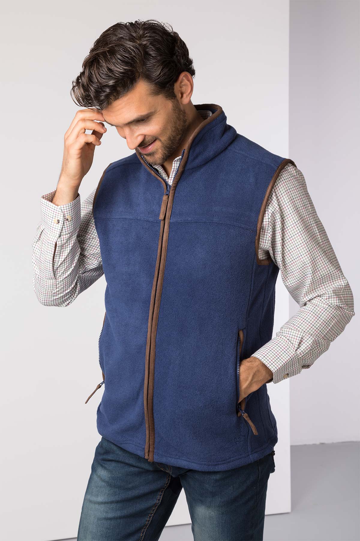 Dark Denim - Mens Huggate Waistcoat