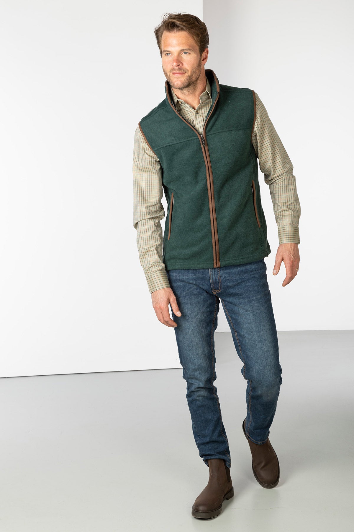 Dark Forest - Men's Fleece Waistcoat - Huggate