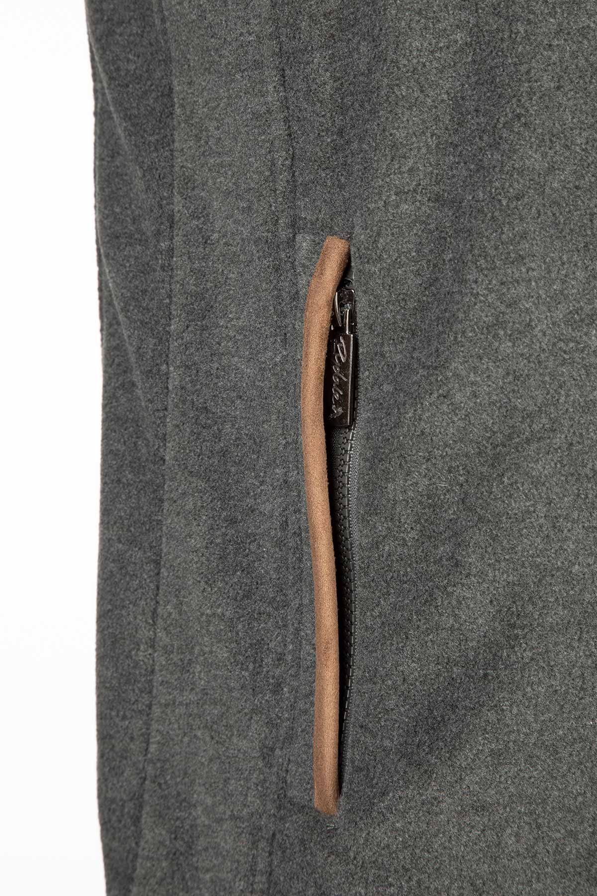 Dark Marl Grey - Mens Huggate Fleece Waistcoat
