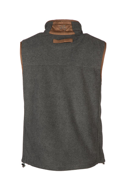 Dark Marl Grey - Mens Huggate Fleece Waistcoat
