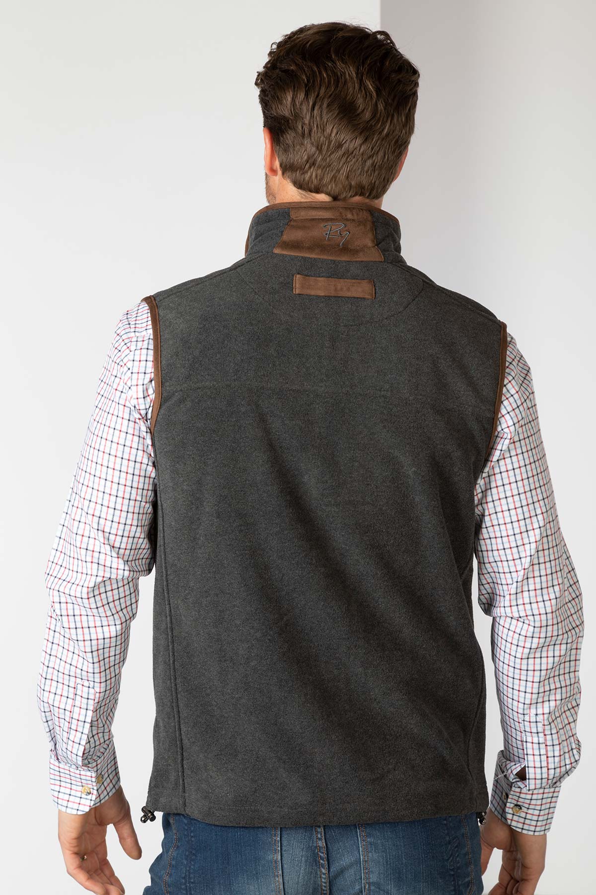Dark Marl Grey - Mens Huggate Fleece Waistcoat