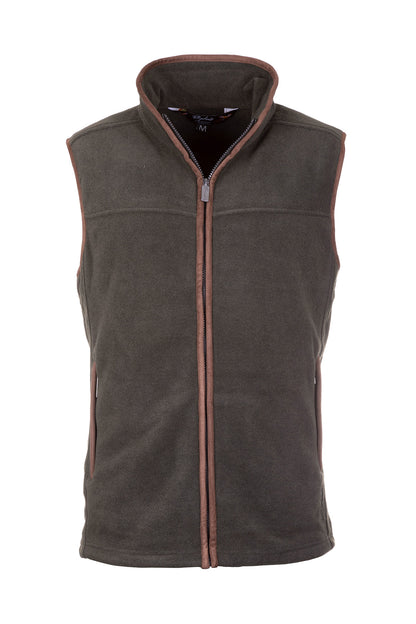 Khaki - Mens Huggate Fleece Waistcoat
