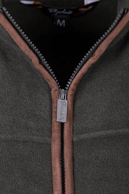 Khaki - Mens Huggate Fleece Waistcoat