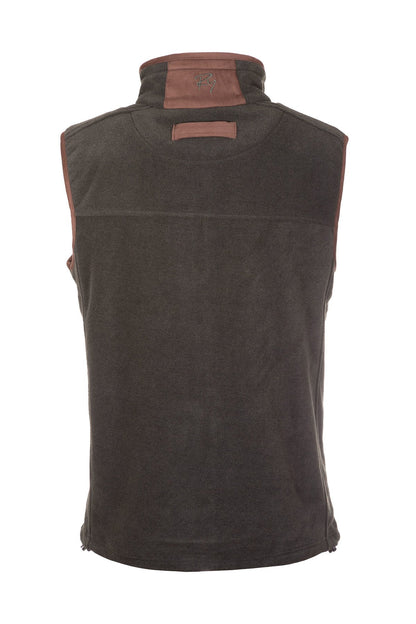 Khaki - Mens Huggate Fleece Waistcoat