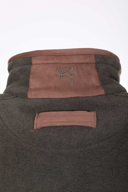 Khaki - Mens Huggate Fleece Waistcoat
