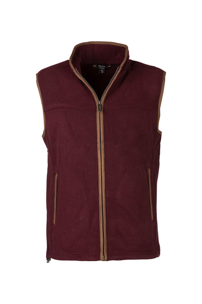 Marl Burgundy - Mens Huggate Waistcoat