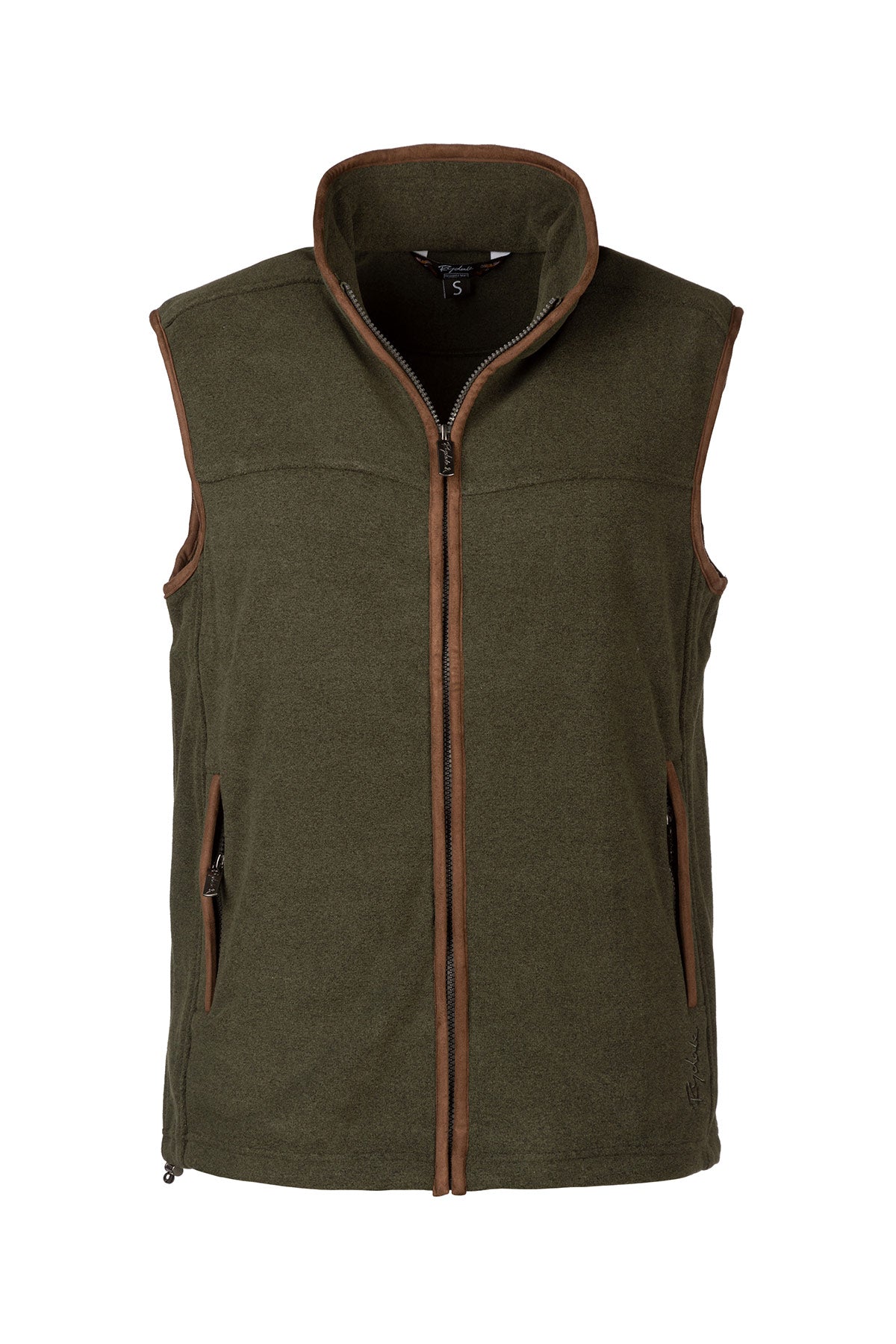 Marl Khaki - Men's Fleece Waistcoat - Huggate