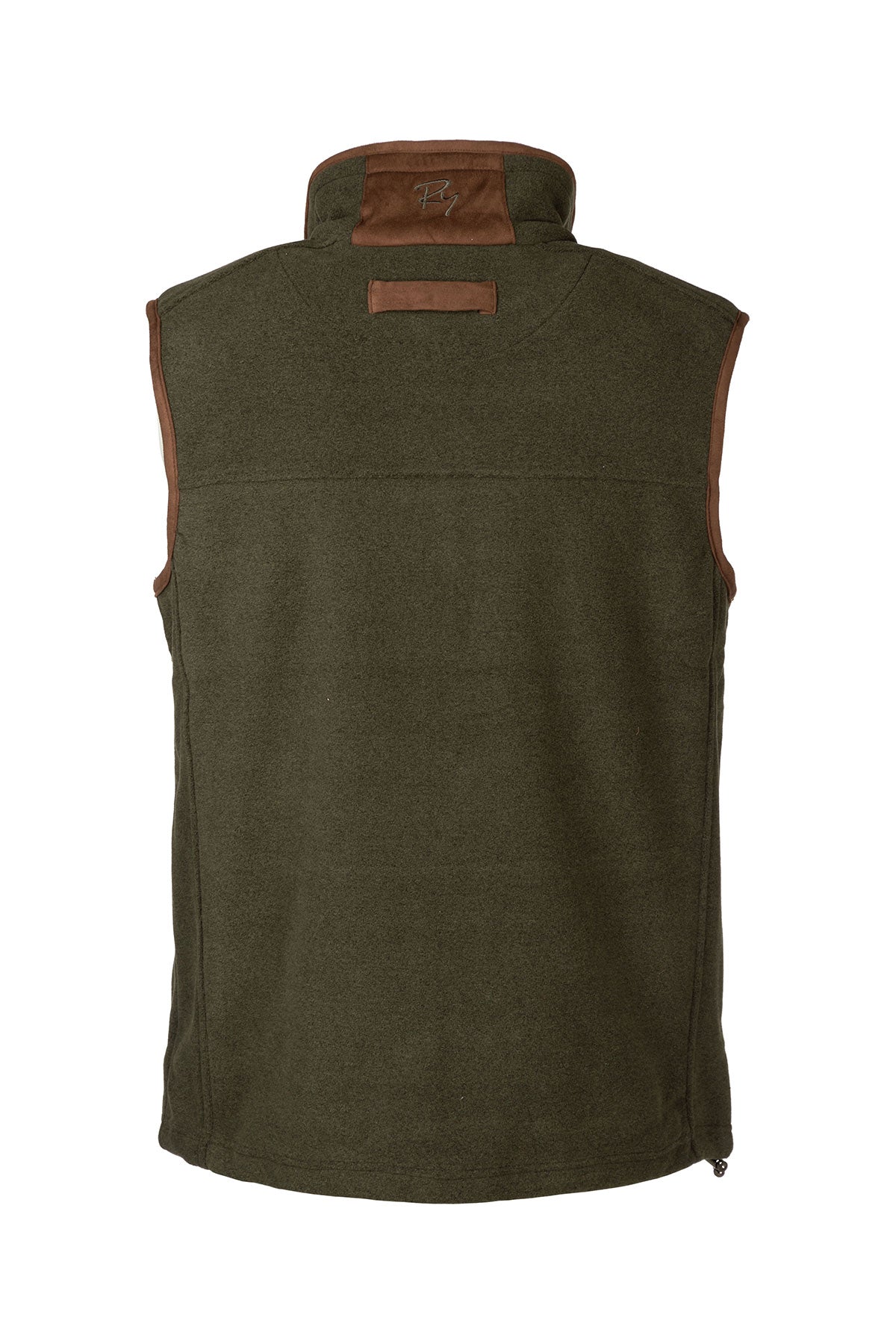 Marl Khaki - Men's Fleece Waistcoat - Huggate
