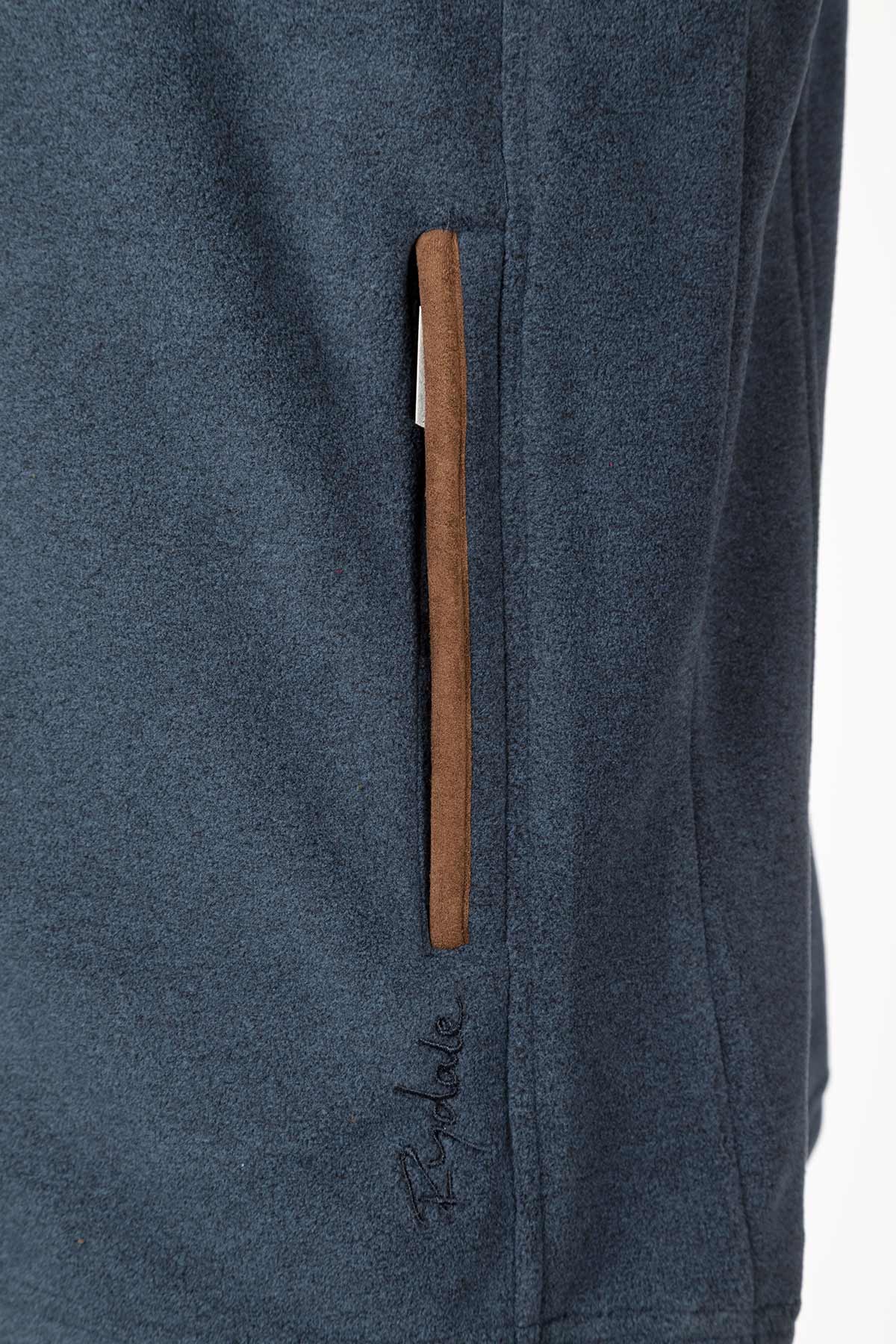 Marl Navy - Men's Fleece Waistcoat - Huggate